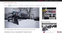 Desktop Screenshot of buysnowsportplows.com