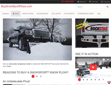 Tablet Screenshot of buysnowsportplows.com